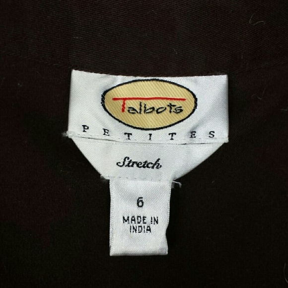 Talbots Petites Embroidered Ruffle Trimmed Blazer - Picture 6 of 7